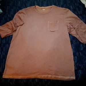 Big and Tall Salmon Color Long Sleeve